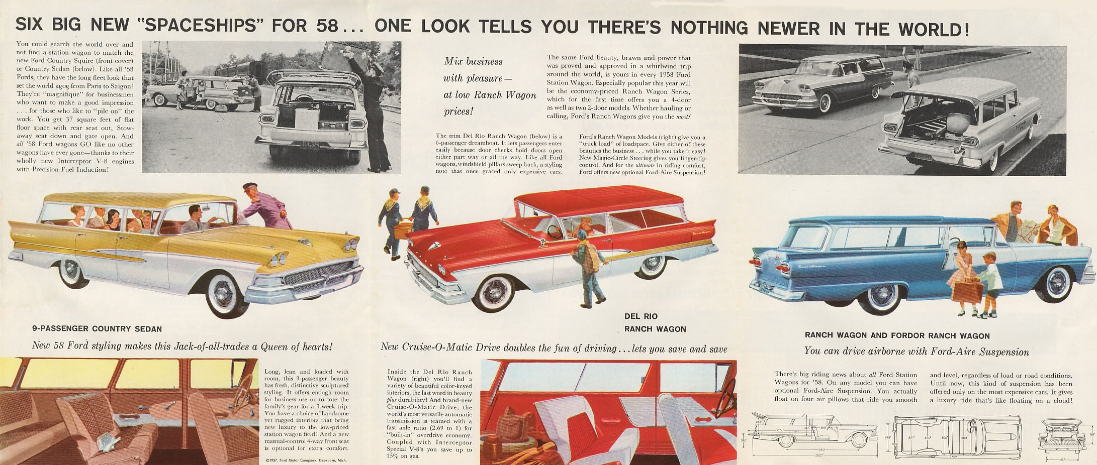 1958 Ford Wagons Foldout Page 2
